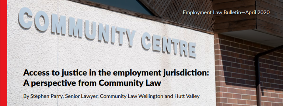 Access to justice in the employment jurisdiction: A perspective from Community Law